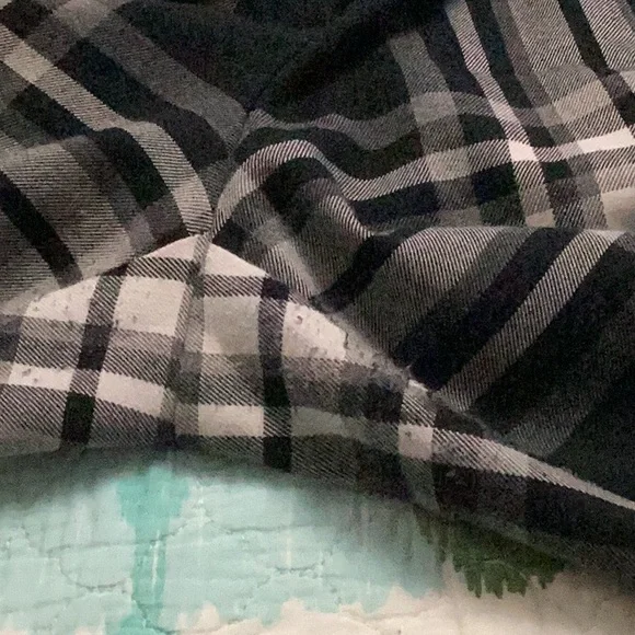 NY&C 7th Ave Collection Women’s Black & White Plaid Pants, Straight Leg, size 10 - Picture 8 of 9